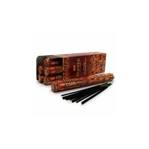 hem incense sticks veer hanuman благовония шри хануман хем уп 20 палочек Hem Incense Sticks COFFEE (Благовония кофе, Хем), уп. 20 палочек.