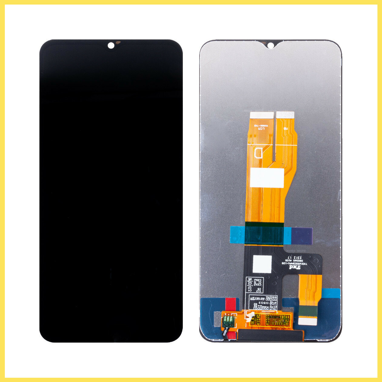 Дисплей (экран) для Realme C30s в сборе с тачскрином (RMX3690) Черный - Premium