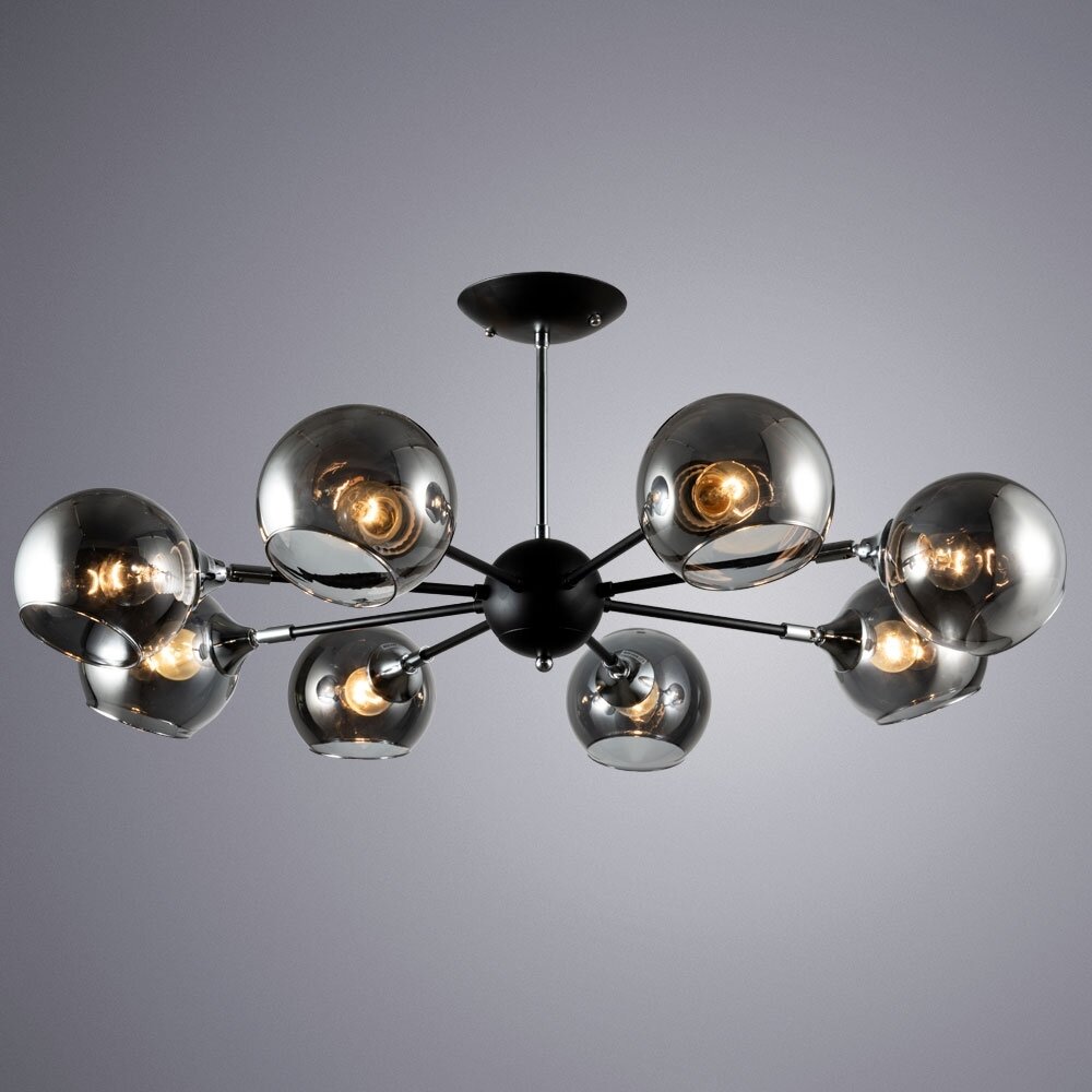 Люстра на штанге Arte lamp Lagos с поддержкой Маруся A2708PL-5BK-М - фото №3