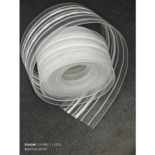 Прозрачная шторная лента 6см с буфами длина 10м Турция пришивной способ крепления 560₽