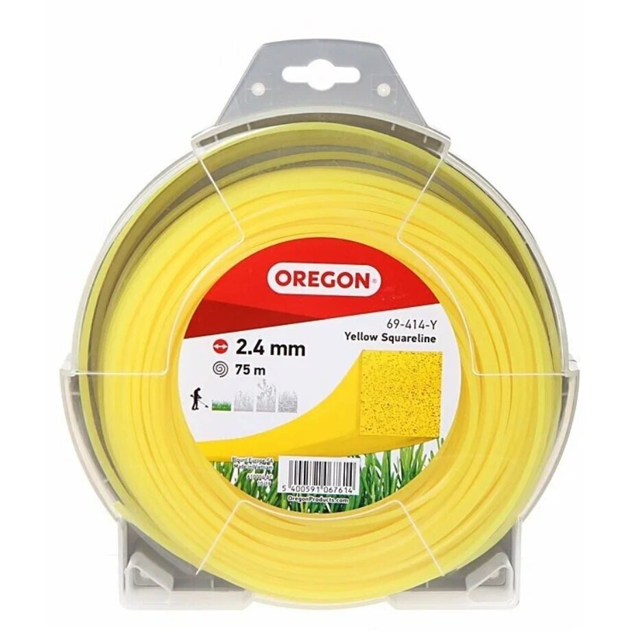 Леска Oregon 2.4mm x 75m Yellow 69-414-Y