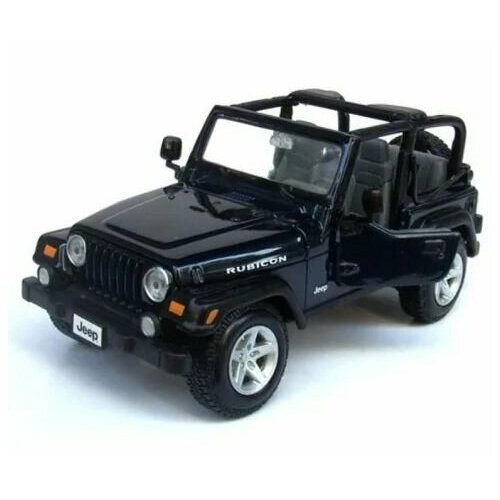 Машинка металлическая 1/27 Jeep Wrangler Rubikon Maisto.31245 черная