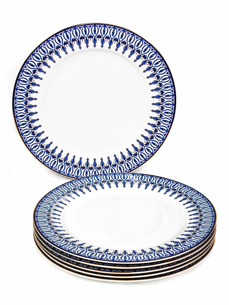 Тарелка обеденная - столовая, 23 см, набор посуды 6 шт