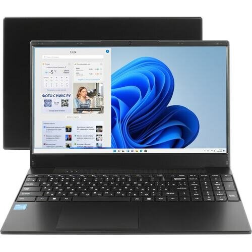 Ноутбук IRU Калибр 15TLG, 15.6", IPS, Intel Core i3 1115G4 8ГБ, SSD 256ГБ, Intel UHD Graphics G4, черный (1911352) - фото №6