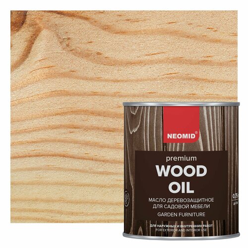 Масло деревозащитное для садовой мебели NEOMID Premium (0.75 л) масло для садовой мебели цвет бирюзовый 0 5 л