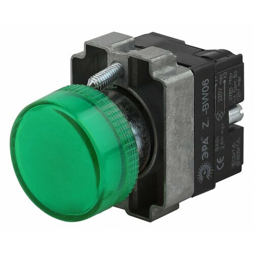 ЭРА Индикатор LAY5-BU63 зеленого цвета d22мм (20/200/6400) Б0045623 (50 шт.)