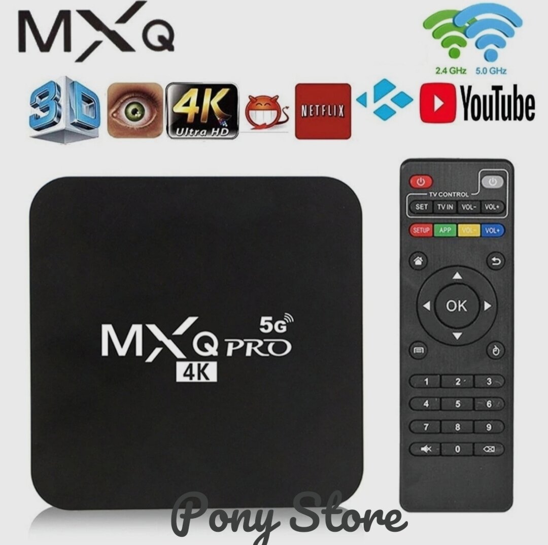 Смарт тв приставка для телевизора MXQ Pro 4K 5G 8GB 128GB (Черная).