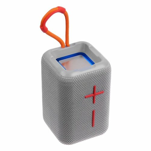 Портативная колонка F68 5 Вт 600 мАч подсветка micro SD серая 124200₽