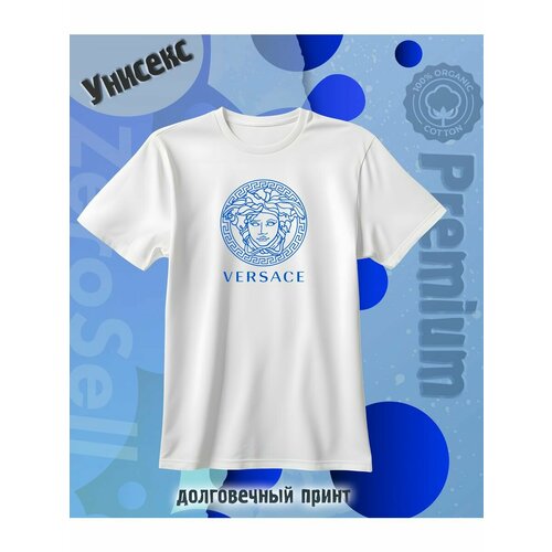 Футболка Zerosell версаче versace, размер XXXL, белый