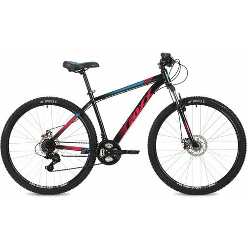 Велосипед Foxx Caiman 29 (29SHD. CAIMAN.18BK4), 2024, рама 18, черный