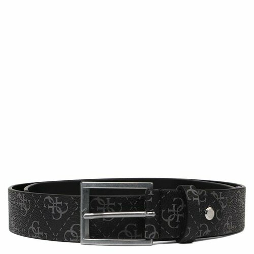 Ремень GUESS, размер M, черный men belt adjustable army belts outdoor travel tactical waist belt jeans male casual luxury canvas long waistband 110cm