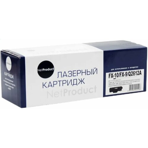 Картридж NetProduct FX-10/FX-9/Q2612A Black (N-FX-10/FX-9/Q2612A) картридж netproduct q2612a black n q2612a