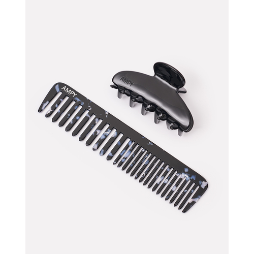 Комплект краб Черная фантазияи гребень Ночное море AMPY 6462₽