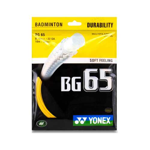 Струна для бадминтона Yonex BG-65 10м Yellow струна для бадминтона yonex 10m bg 65 prepacked yellow