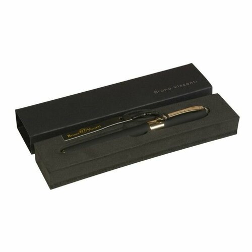 Ручка шариковая 05 мм MONACO стержень синий корпус Soft Touch чёрный в футляре 1120₽