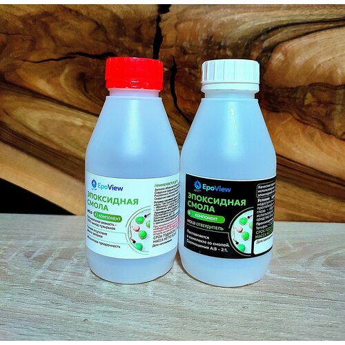 Смола эпоксидная 0,3 кг EpoView MOLD, Ювелирная, для бижутерии и заливки в молды , средняя вязкость, универсальная