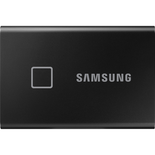 Внешние HDD и SSD/ Samsung External SSD T7 Touch, 2000GB, Touch ID, Type-C, USB 3.2 Gen2, R/W 1050/1000MB/s, 85x57x8m