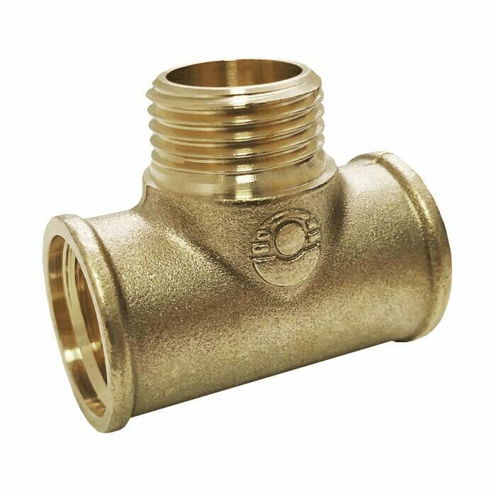 фото Тройник латунь переходной Ду 20 (3/4") ВР/НР/ВР VALFEX VF.132. L.034