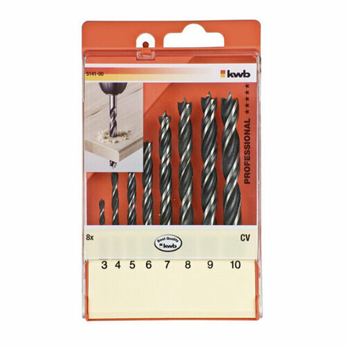 Набор сверл по дереву KWB 8шт 3875₽