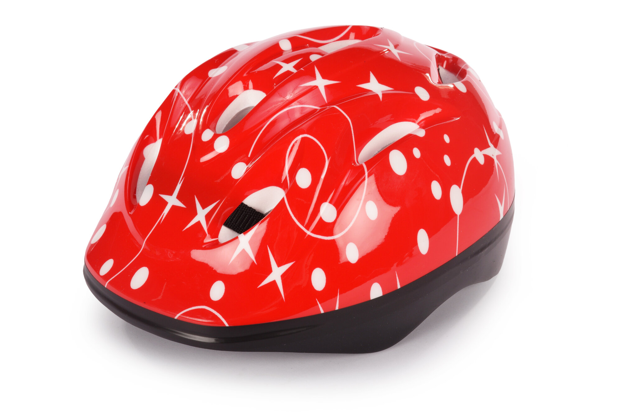 Шлем детский защитный для катания на велосипеде, самокате, роликах, скейтборде, обхват 52-54 см, размер М, 28х20х25 см, красный – 1 шт