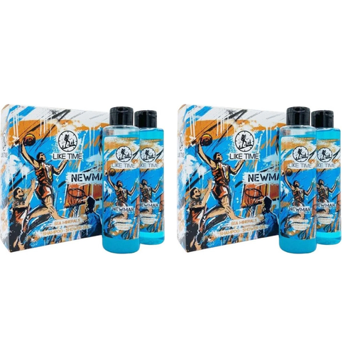 Подарочный набор LIKE TIME NEWMAN шампунь 250 мл гель для душа 250 мл 2 шт 956₽