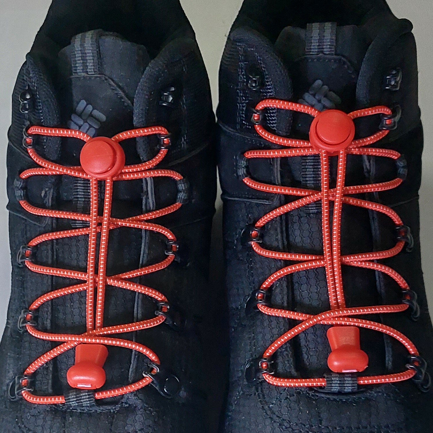 Шнурки для обуви, эластичные шнурки WVK с фиксатором, красные шнурки