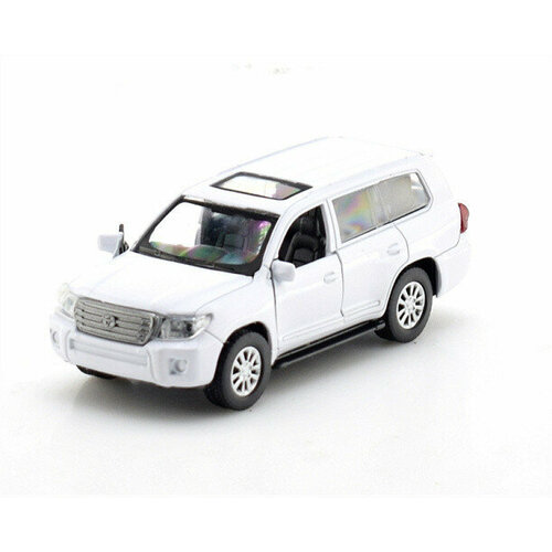 Инерционный - Модель ин. мет. Toyota Land Cruiser 12,5см, откр. двери, белый, в кор. CRUISER-WT (Технопарк)