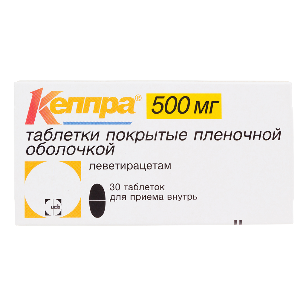 Кеппра таблетки покрыт. плен. об. 500 мг 30 шт