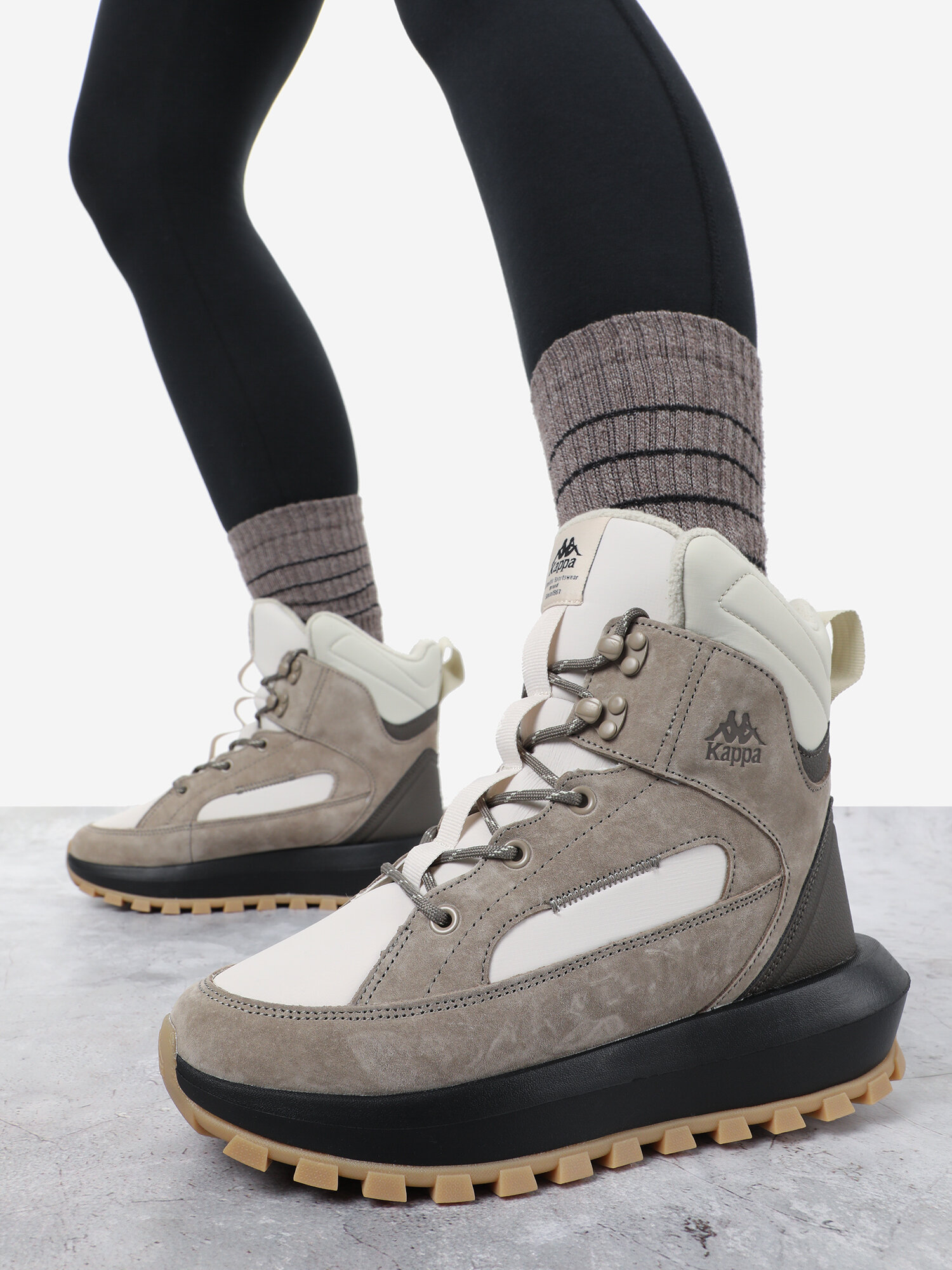 фото Кроссовки Kappa Бежевый, Размер RUS 40.5