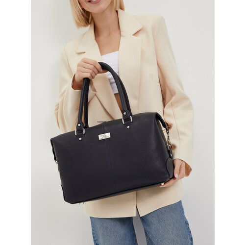 Сумка саквояж Chic a Loco 136, фактура зернистая, синий