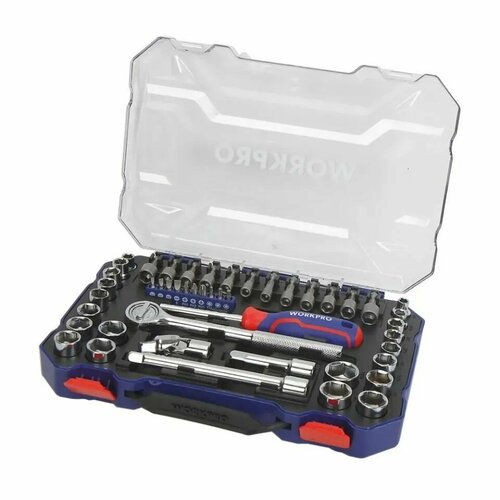 Набор торцевых головок 38 в кейсе 47 шт Workpro WP202523 3524₽