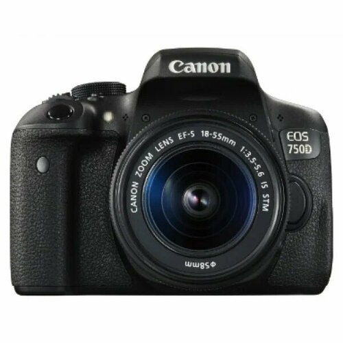 Фотоаппарат Canon 750D kit 18-55 STM черный 5898900₽