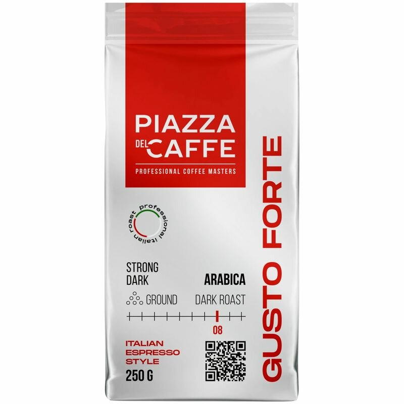 Кофе молотый Piazza Del Caffe Gusto Forte жареный 250г