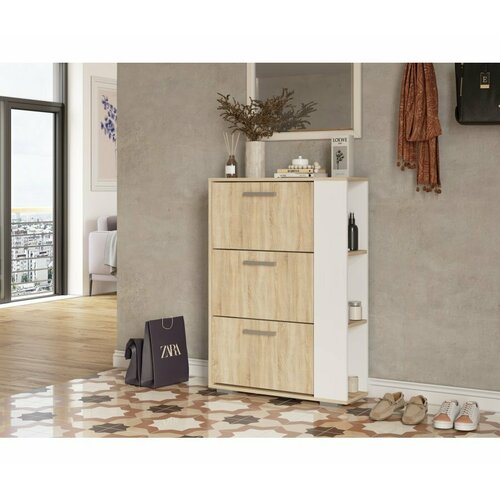 Обувница Woodville Эдеа-1 сонома белый 6200₽