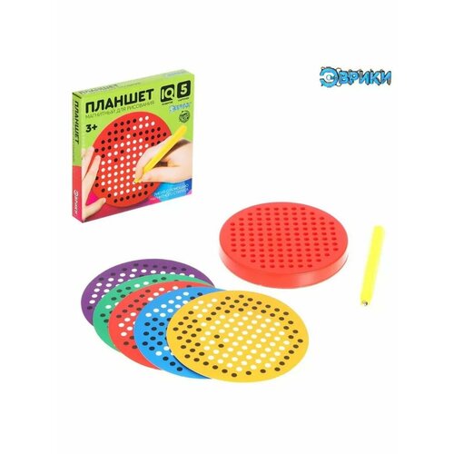 Магнитный обучающий планшет для рисования 120 отверстий 682₽