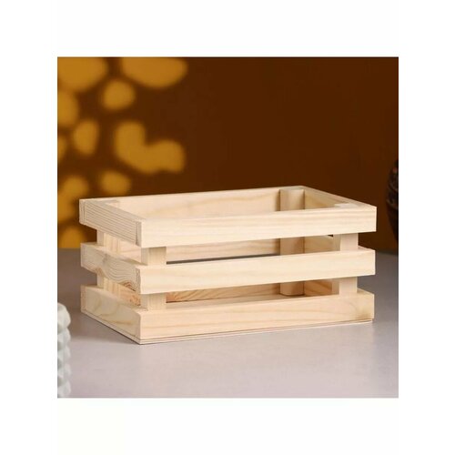 Кашпо деревянное 20х13х95 см Classic трехреечное 736₽