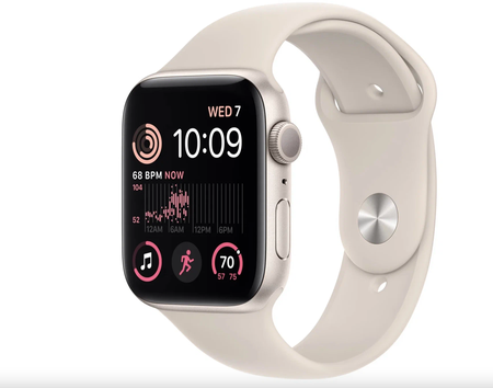 Умные часы Apple Watch Series SE Gen 2 2023 44 мм Aluminium Case GPS, starlight Sport Band