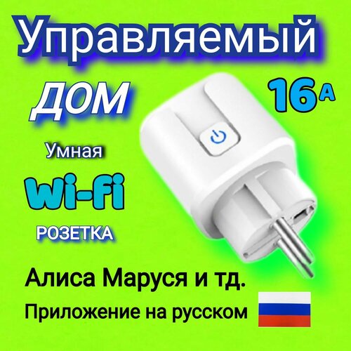 Умная Розетка Управляемый Дом 16 а Алиса Маруся и тд Приложение на русском 590₽
