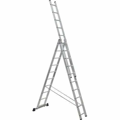 Лестница Topfort трехсекционная алюминиевая 3х10 ступеней 16185₽