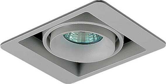 Dl18615/01WW-SQ Silver Grey/Black Встраиваемый точечный светильник Donolux - фото №1