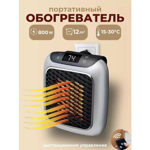 Обогреватель настенныйнагреватель портативныйэлектрический для дома дачиТепловентилятор с LED дисплеем пульт ДУ 1420₽
