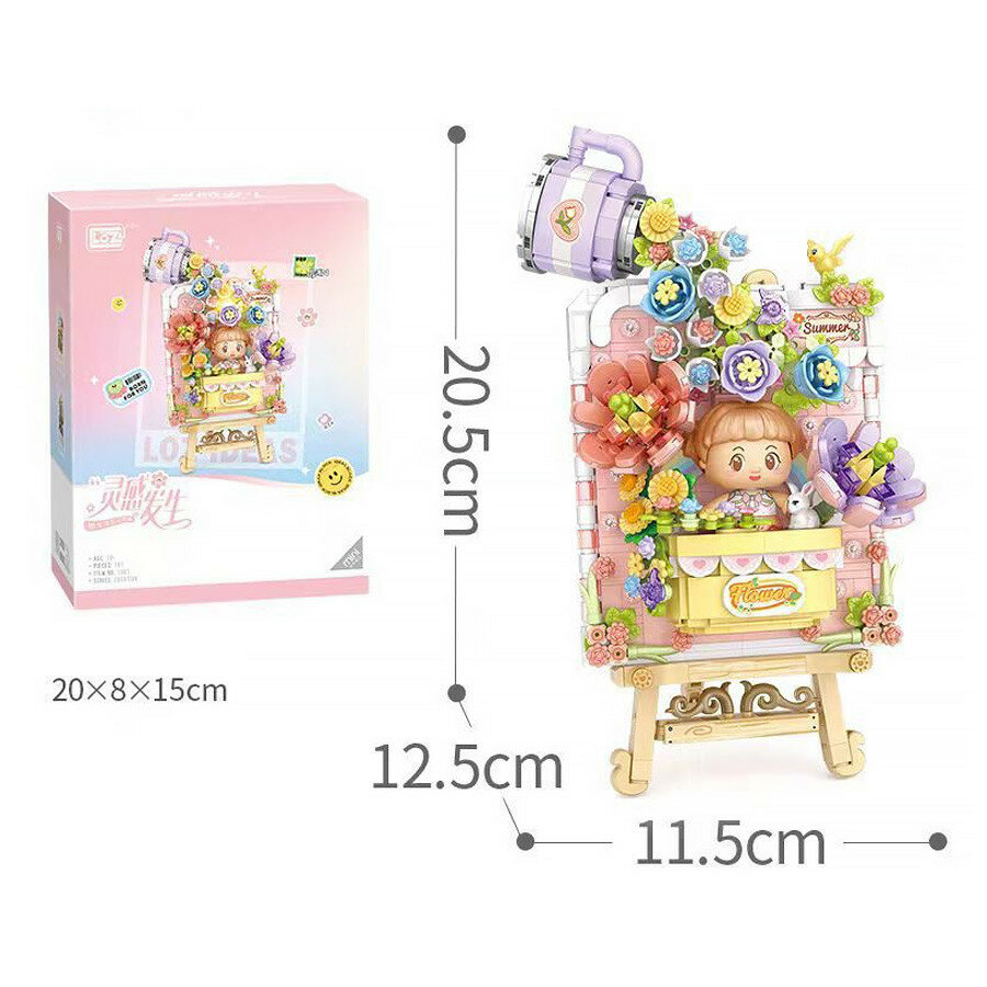 Конструктор LOZ Мольберт: летние цветы (мини детали) 1301 — фото 1