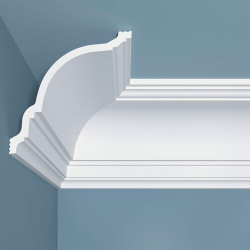 Изображение товара Карниз bello deco потолочный ударопрочный К22 120х120х2000 мм, белый.