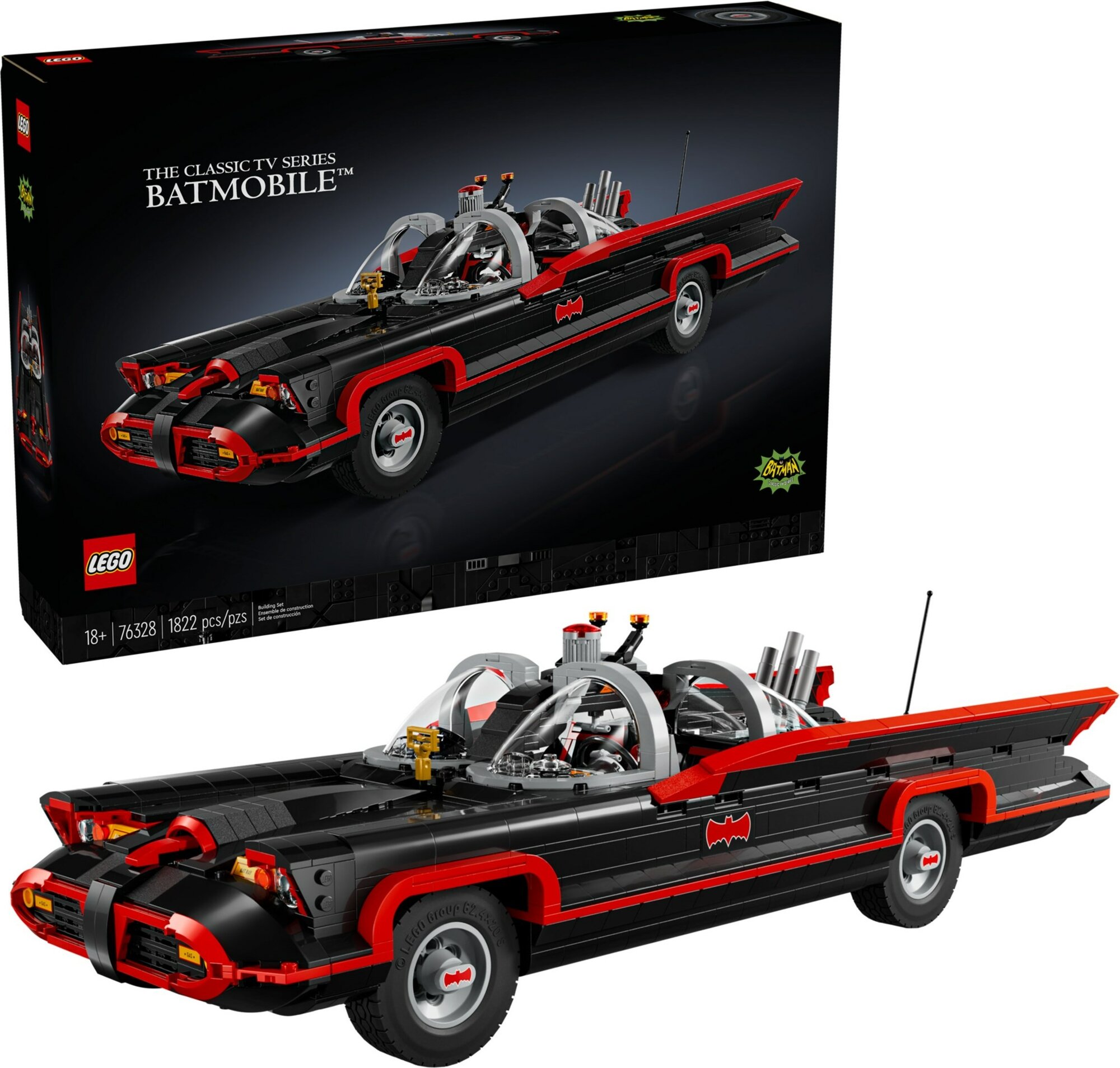 Конструктор LEGO Super Heroes 76328 Классический бэтмобиль (новинка октябрь 2024)