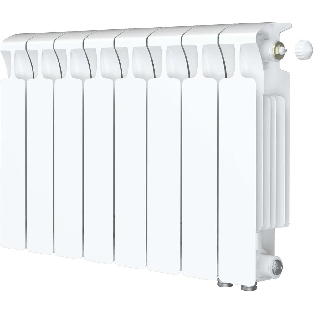 RIFAR Радиатор биметаллический MONOLIT Ventil 350 08 секц. нижн. прав. R-MN-350-08-VR