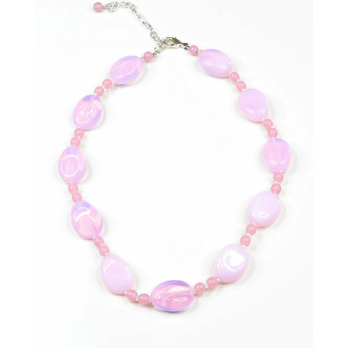 Бусы Bohemia Style, хрусталь, длина 42 см, розовый