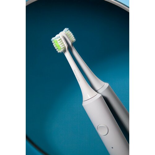 Сменные насадки для электрической звуковой зубной щетки Revyline RL 040, белые, 2 шт