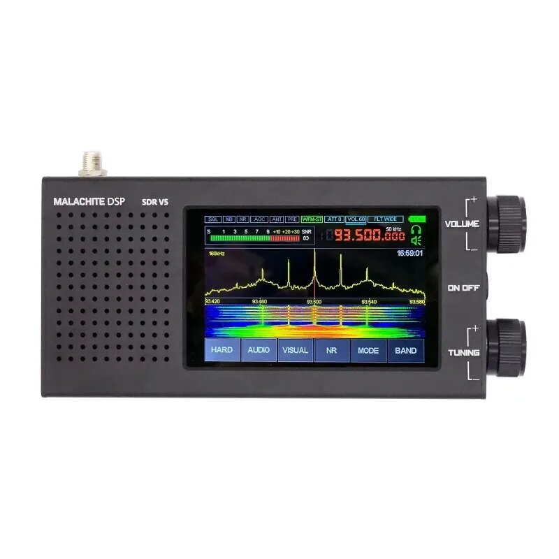 PORTABLE MALACHITE DSP V5 SDR RECEIVER, Black — купить в интернет