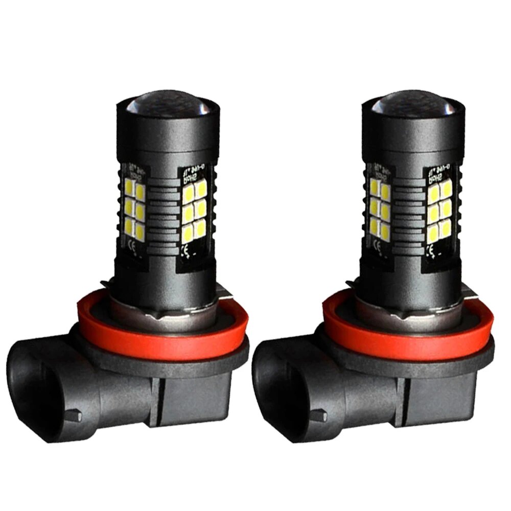 Светодиодная противотуманная фара Asfour 2x 1200LM H8 H11 H16JP LED 9005 HB3 9006 HB4 для BMW VW Benz Audi A3 8P A4 B8 B6 A6 C6 C7 BMW E60 E90, Белый, H11
