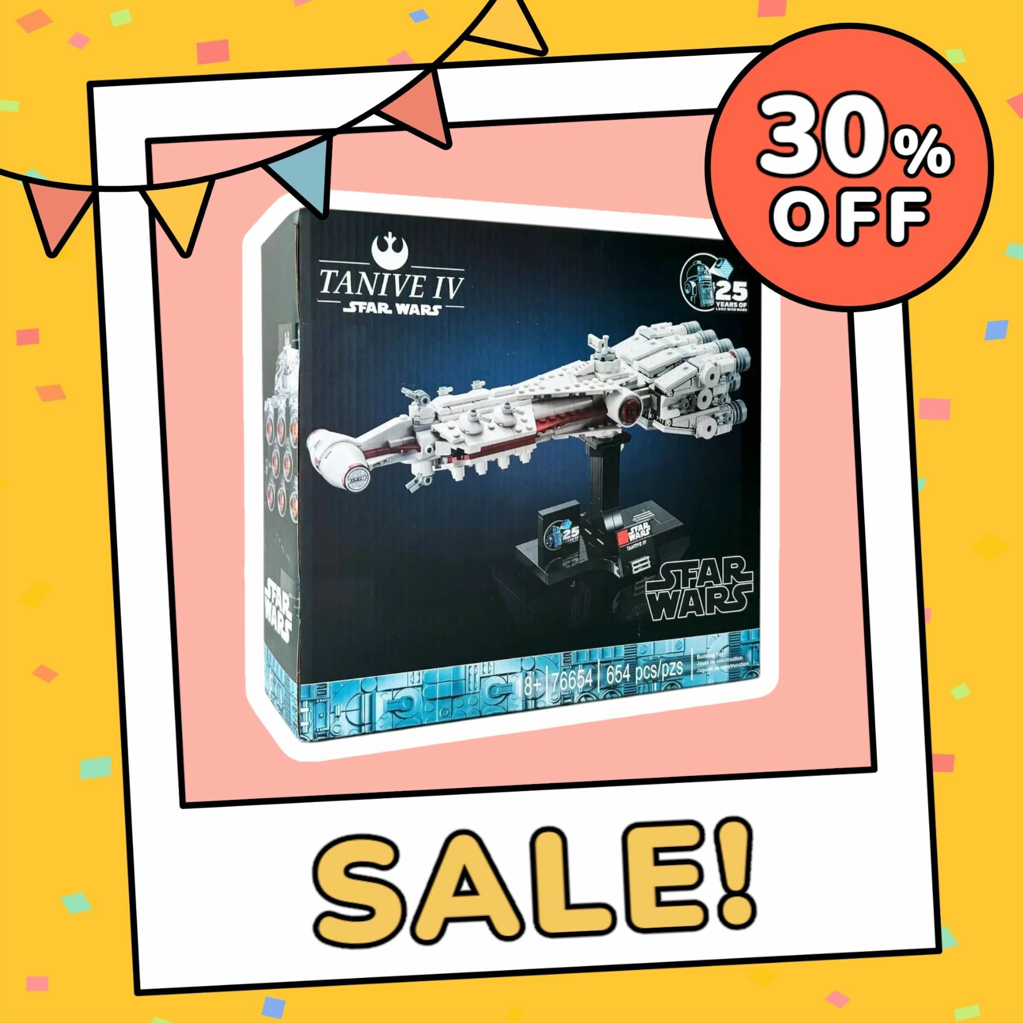 Конструктор Space Wars "Тантив IV" 654 детали